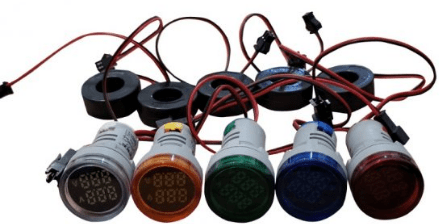 Pilot indicator Voltmeter and Ammeter